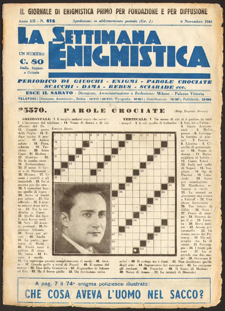 Centro Studi Repubblica Sociale Italiana - 1943, La Settimana Enigmistica